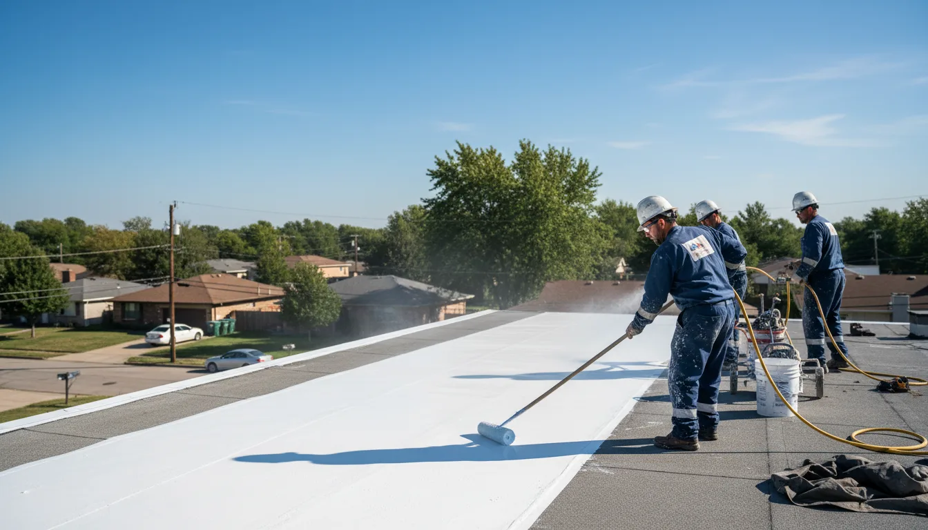 Commercial roof coating in Chicago, IL near me